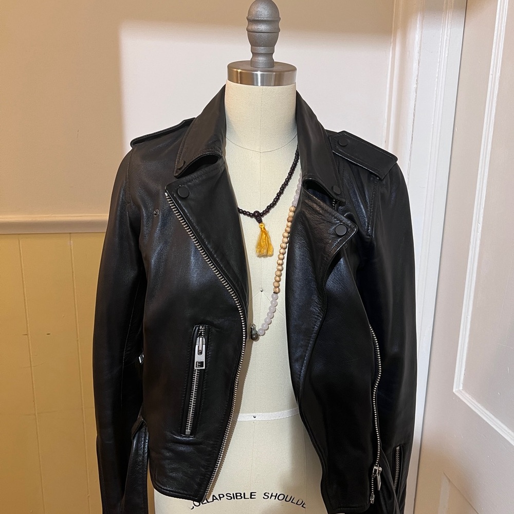 All Saints Balfern Leather Biker Jacket